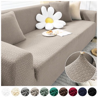 ผ้าคลุมโซฟา L Shape Sarung Sofa 1/2/3/4 Seater Person Elastic Fabric Thick Sofa Couch Protector SlipCover