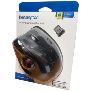 Kensington K75370WW Pro Fit Ergo Vertical Wireless Trackball Mouse ( Black )