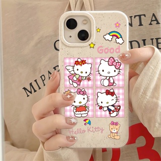 เคสโทรศัพท์มือถือ กันกระแทก ลายการ์ตูนเฮลโลคิตตีน่ารัก สีขาว สําหรับ iphone 14 pro max 11 13 12 7 8 Plus X XR XSMax