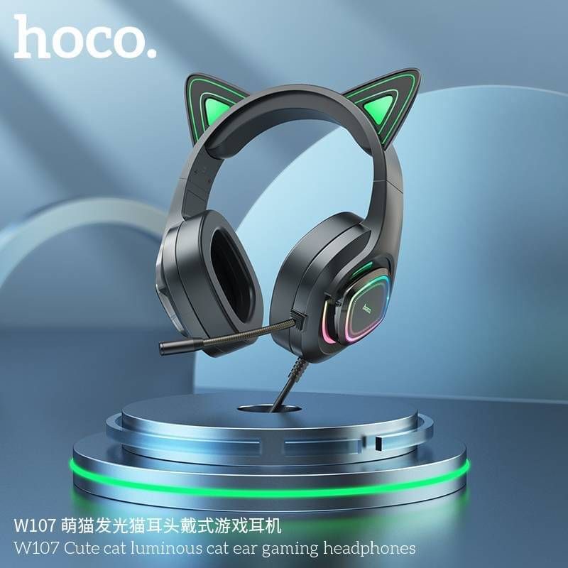 hoco-w107-หูฟัง-ครอบหูฟัง-สำหรับ-เล่นเกม-เปลี่ยน-สีได้-ใหม่ล่าสุด-แท้100