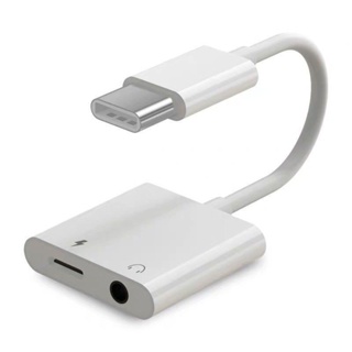 สายแปลง USB type -C To 3.5 M ต่อหูฟัง Type-C to Dual Type-C สามารถชาร์จ ใช้หูฟัง ไมค์ และโทรสนทนาสำหรับมือถือที่รองรับ