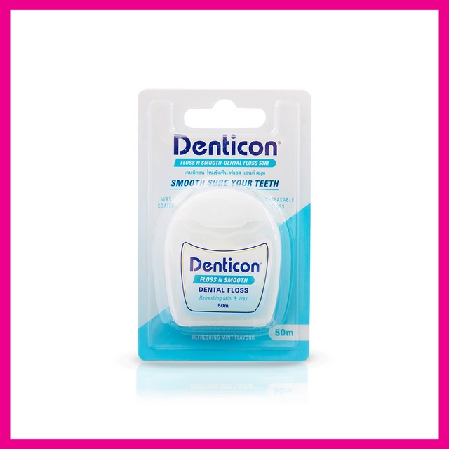 denticon-floss-n-smooth-dental-floss-50-m-1-pc-ไหมขัดฟัน