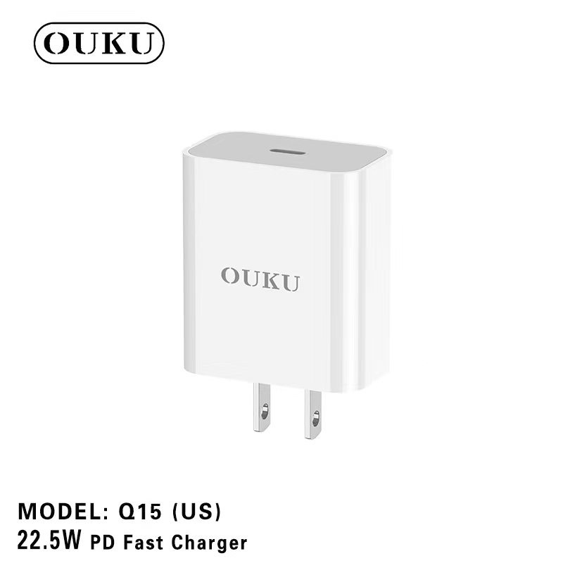 sale-new-ouku-q15-หัวชาร์จ-usb-us-22-5w-pd-fast-charger-หัวชาร์จเร็วพร้อมส่ง