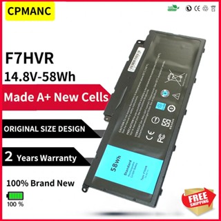 CPMANC F7HVR G4YJM 062VNH T2T3J แบตเตอรี่แล็ปท็อปสำหรับ Dell Inspiron 17 7000 7737 7746 14 15 15r 5545 7537 14-7437 14.8