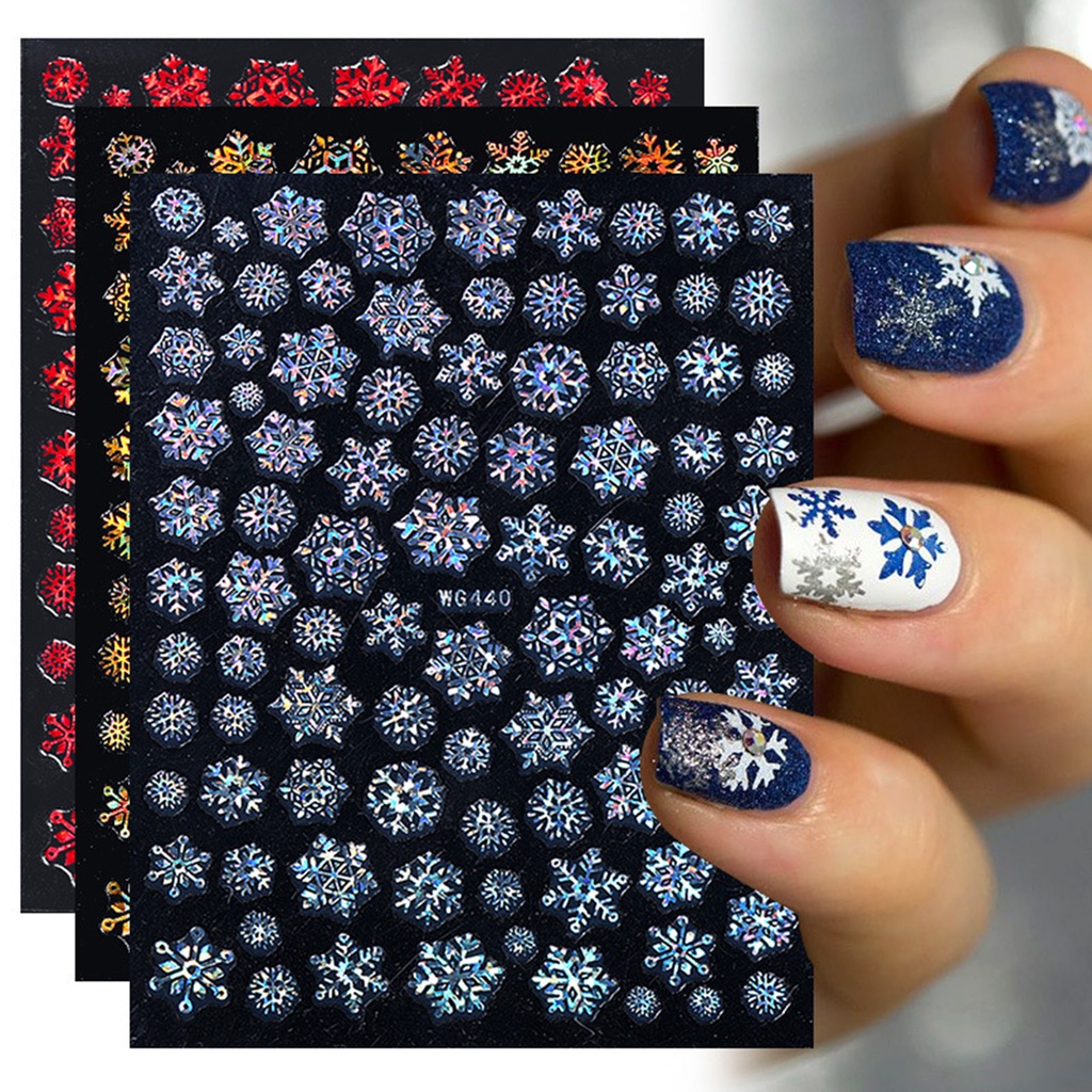 b-398-nail-sticker-christmas-style-pattern-vivid-images-snow-embossed-sticker-xmas-charms-for-manicure