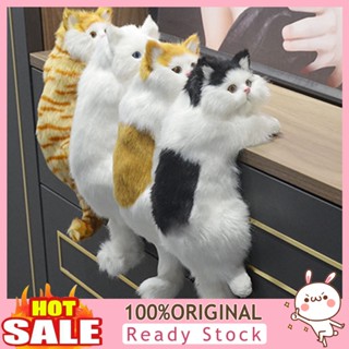 [B_398] Simulation Cat Eco-friendly Vivid Fur Lovely Simulation Plush Cat Toy for Household