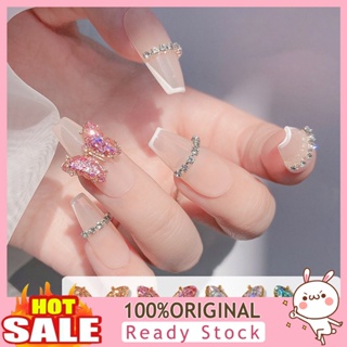 [B_398] Manicure Decoration Strong Luxury Butterfly 3D Rhinestone Art Decorations for Women