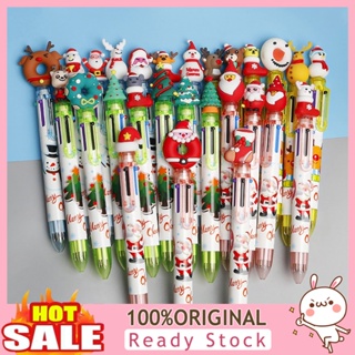 [B_398] Ballpoint Pen Multi-purpose Gift Cartoon Santa Claus Tree Deer Colorful Pen for Kids