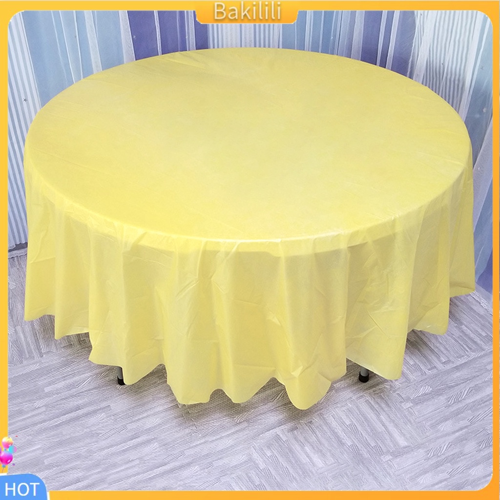 bakilili-ผ้าปูโต๊ะ-ทรงกลม-84-นิ้ว-เรียบง่าย-ใช้แล้วทิ้ง-ผ้าคลุมโต๊ะ-pe-กันน้ํา-แบบหนา-สําหรับบ้าน