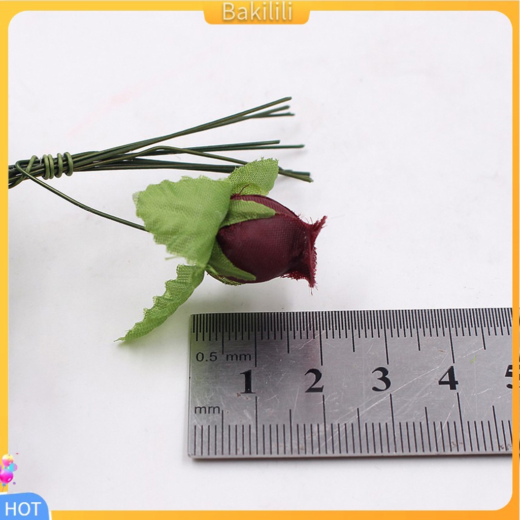 bakilili-ดอกกุหลาบประดิษฐ์-18-สีสําหรับตกแต่งบ้าน-12-ชิ้น-ช่อ