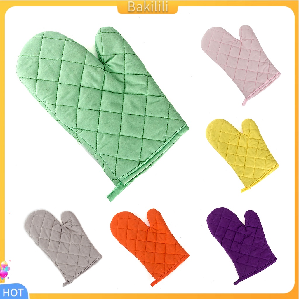 bakilili-ถุงมือผ้าฝ้ายกันความร้อนสำหรับทำอาหาร