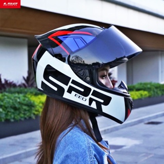 💞ขายใหญ่💞LS2 Four Seasons Universal Full Cover Motorcycle Helmet Anti-Fog Retro Cool Cap Electric Vehicle Men and Wome