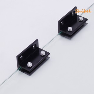 HOT_ 2 ชิ้น/เซ็ตคลิปแก้วแบนแบริ่งที่แข็งแกร่งสแตนเลสแบบพกพาความแข็ง Anti-dropping ที่หนีบกระจกสี่เหลี่ยมสำหรับติดผนัง