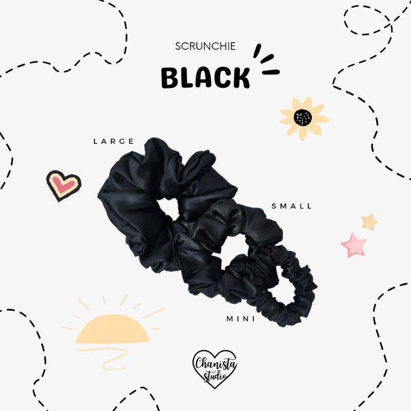 classic-scrunchie-black-ยางรัดผม-รุ่นคลาสสิค-สีดำ