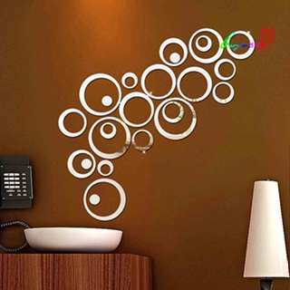 【AG】Home Accessories DIY Creative Decoration 3D Mirror Circle Wall