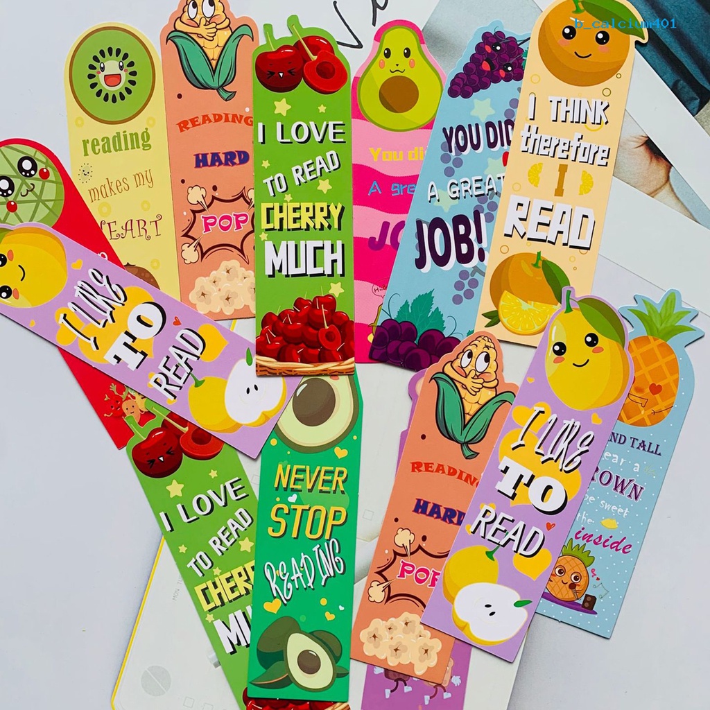 calciwj-30-36pcs-fragrant-scented-bookmarks-assorted-fruit-food-theme-designs-encourage-reading-with-long-lasting