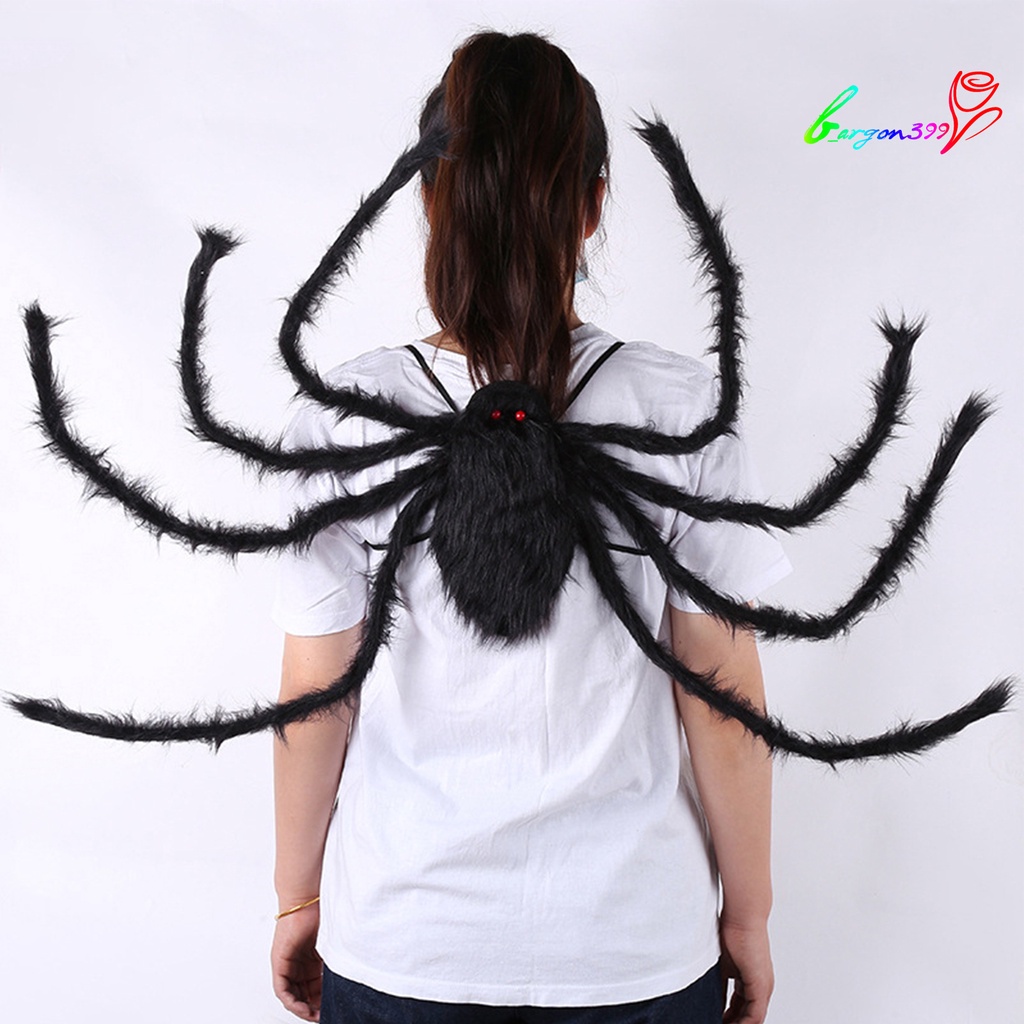 ag-candy-bags-realistic-looking-eye-catching-cloth-halloween-spider-shaped-backpack-for-home