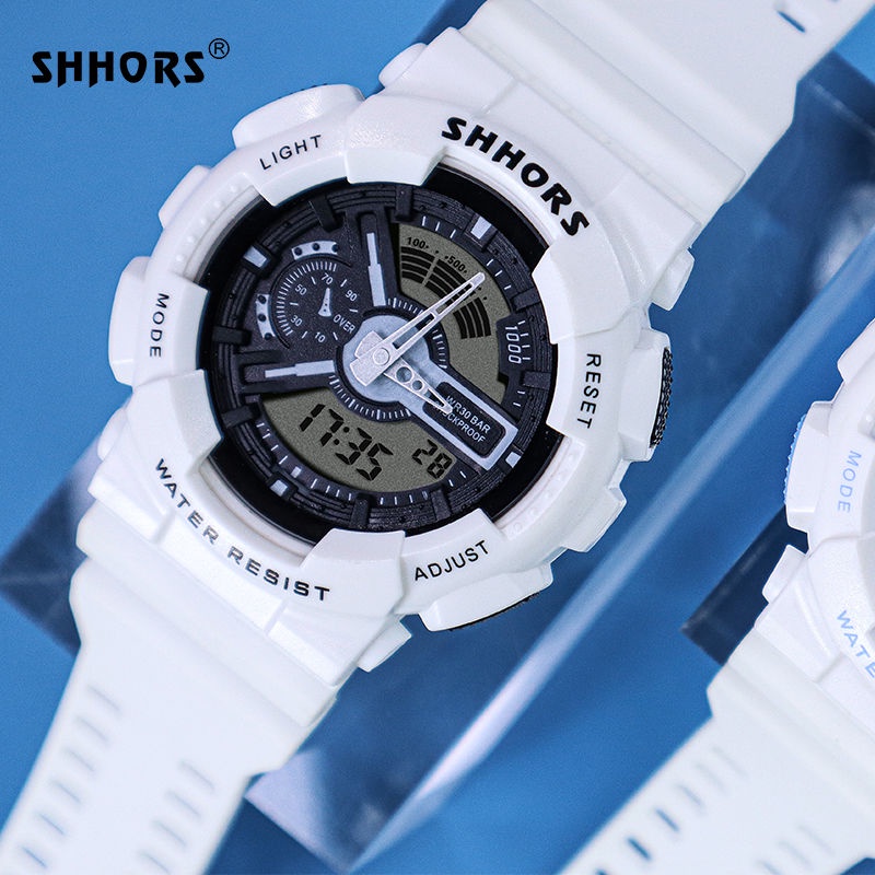shhors-นาฬิกาดิจิตอลแฟชั่นมัลติฟังก์ชั่นกันน้ำกลางแจ้งสไตล์เรียบง่าย