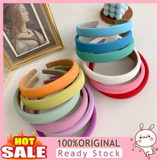 [B_398] Sweet Women Hair Hoop Candy Color Hair Wide Non Slip Headband for Daily Life