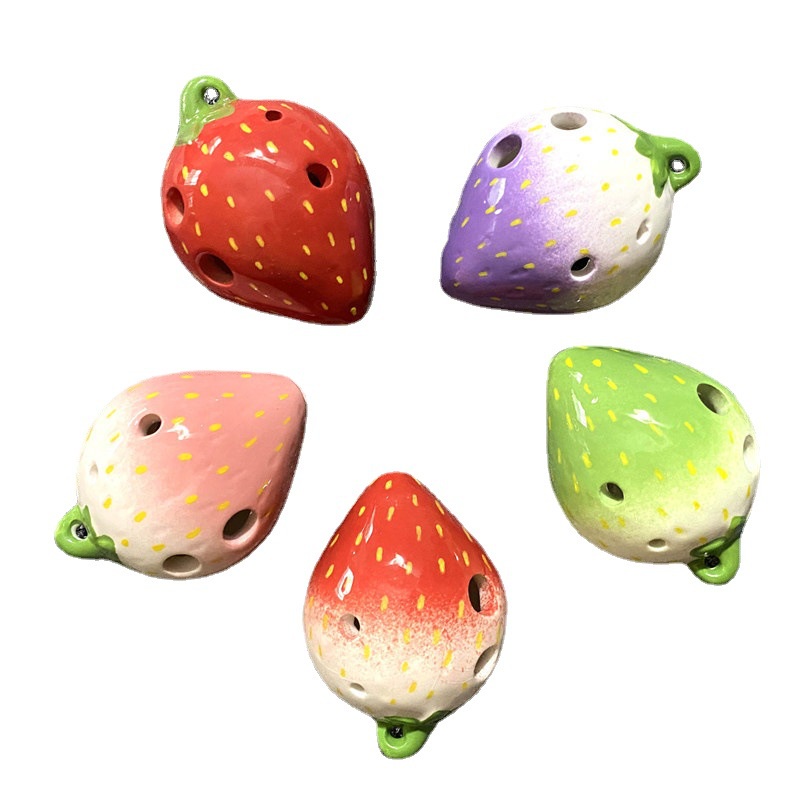 ocarina-โอการินา-รูปสตรอเบอร์รี่-6-หลุม-ขายส่ง-การแนะนําและส่งออก-สําหรับผู้เริ่มต้น