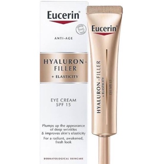 Eucerin Hyaluron [HD] Radiance-Lift Filler Eye Cream 15ml (ยูเซอริน ไฮยาลูรอน อายครีม บำรุงรอบดวงตา ลดเลือนริ้วรอย)