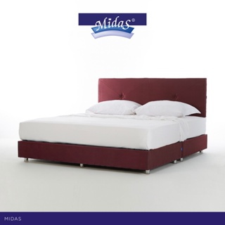 Midas เตียงนอนพร้อมฐาน รุ่น Mibed 5 หุ้มผ้า Microfibre ส่งฟรี