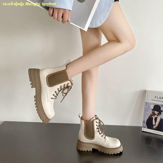 🍁จัดส่งทันที🍁Martin Boots รองเท้าบูทถุงเท้าส้นแบนสำหรับผู้หญิงปี 2023