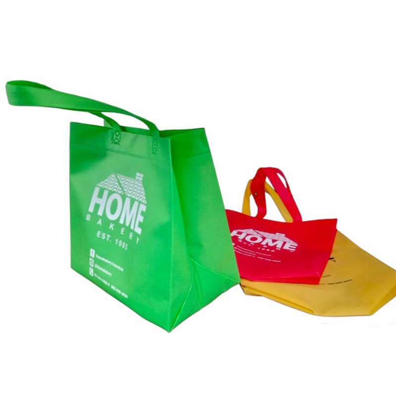 แพ็ค-3-ใบ-ถุงสปันด์บอนด์-แบรนด์-home-bakery-กระเป๋า-ช็อปปิ้ง-โฮม-เบเกอรี่-shopping-bag-มีให้เลือก-5-สี