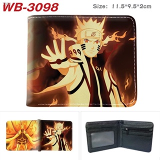 [Ready Stock] Naruto Wallet Short Style Half-Fold Coin Purse Men Women School Students Childrens Anime Cartoon Boy