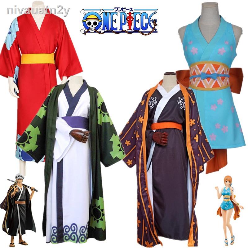 One Piece Trafalgar D Water Law Roronoa Zoro Luffy Nami Cosplay Costume ...