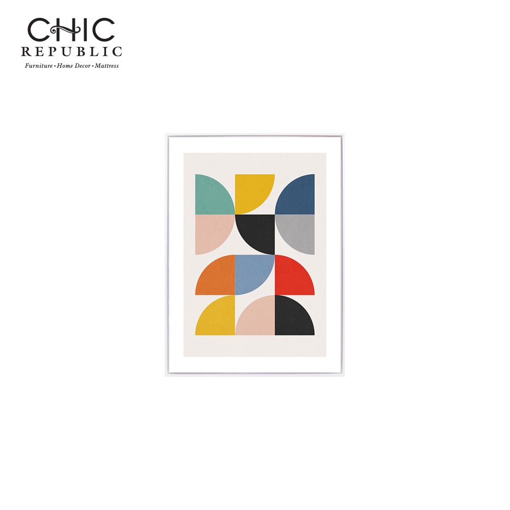 CHIC REPUBLIC TRIANGLE-II/45x60,ภาพติดฝาผนัง - สี หลากสี | Shopee Thailand