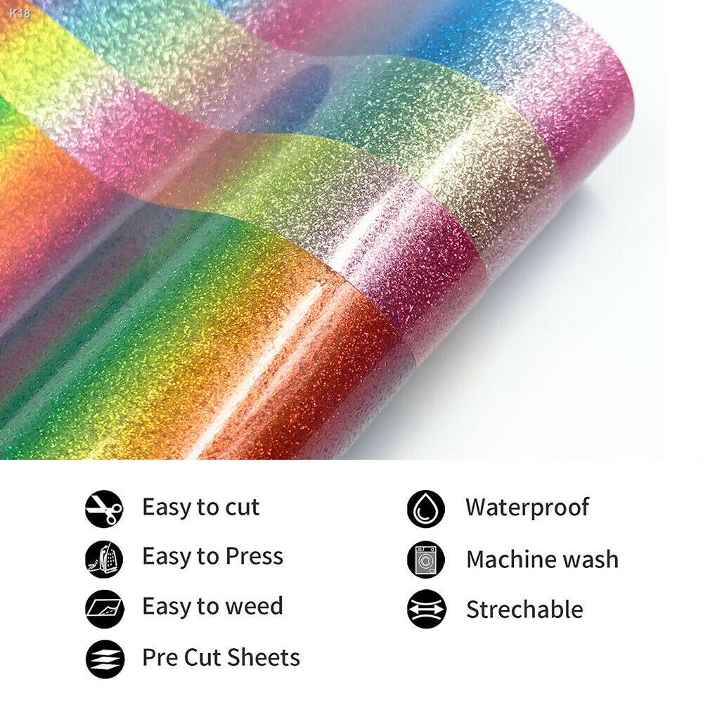 glitter-rainbow-heat-transfer-vinyl-roll-heat-press-iron-on-vinyl-htv-cricut-film-for-t-shirts-craft-gifts-for-man-or-wo