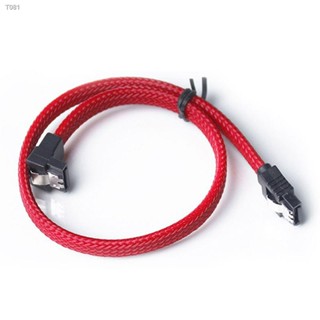 50CM SATA 3.0 III SATA3 7pin Data Cable Right Angle 6Gb/s SSD Cables HDD Hard Disk Data Cord with Nylon Sleeved XD