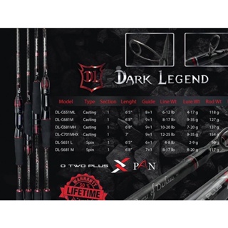 คัน Dark Legend 💋เบท - สปิน 🎣คัน 1 ท่อน