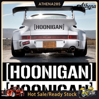 [COD]➤สติกเกอร์สะท้อนแสง พิมพ์ลาย Hoonigan มีกาวในตัว สําหรับติดตกแต่งประตู หน้าต่างรถยนต์