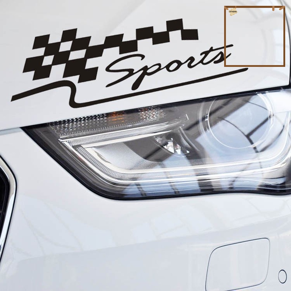cod-สติกเกอร์สะท้อนแสง-ลายธงแข่งรถ-ตัวอักษร-sport-แบบลอกออกได้-สําหรับติดตกแต่งรถยนต์