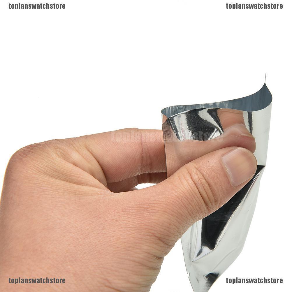℗100 x Silver Aluminum Foil Mylar Bag Vacuum Bags Sealer Food Storage