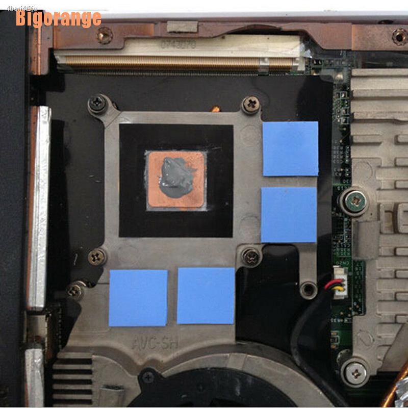 Big orange Blue 100mmx100mmx1mm GPU CPU Heatsink Cooling Thermal