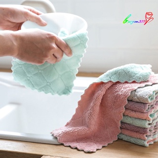 【AG】Water Absorbent Washing Dish Plate Cloth Towel Rag Home Kitchen Tablecloth