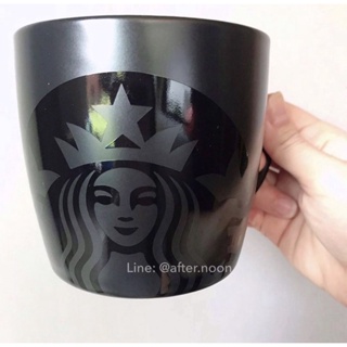 🛒 [ พร้อมส่ง ] แก้วมัคดำ siren Starbucks  แท้💯‼️