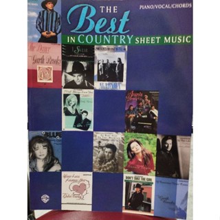 THE BEST IN COUNTRY SHEET MUSIC PVG (WB)029156269246 ลดพิเศษปกด้านในเหลือง