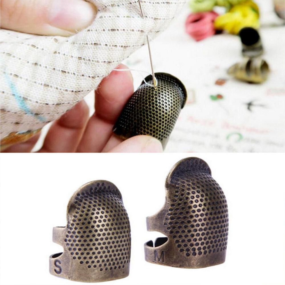 2pcs-retro-สไตล์-thimbler-เย็บปักถักร้อย-finger-protector-เย็บเครื่องมือ-accessories