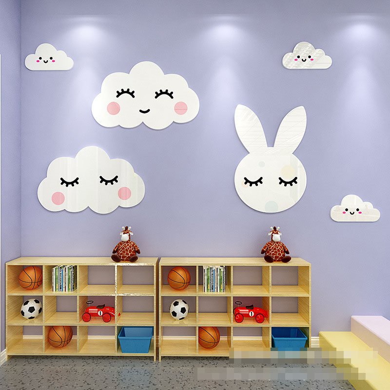 rainbow-clouds-3d-acrylic-wall-sticker-painting-girl-bedroom-wall-decoration-sticker