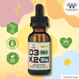 Vitamin D3 + K2 Liquid - 5000IU 200mcg ✨ บำรุงกระดูก เสริมสร้างภูมิคุ้มกัน ดูดซึมได้มากกว่า✨