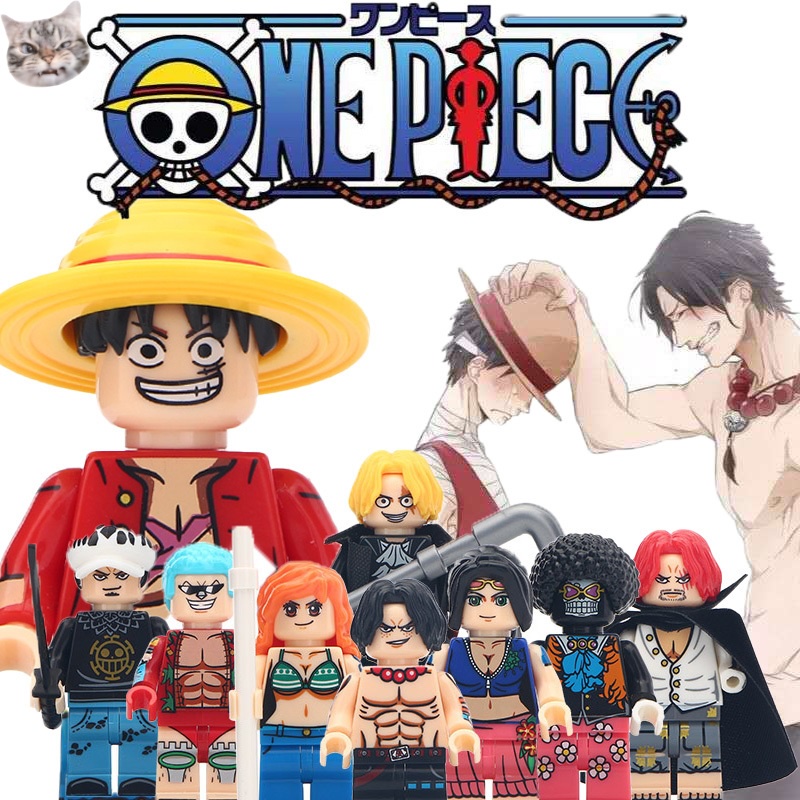 บล็อกตัวต่อเลโก้-รูปอนิเมะโจรสลัด-luffy-sauron-nami-robin-ขนาด-12-ซม-ของเล่นเสริมการเรียนรู้-สําหรับเด็ก