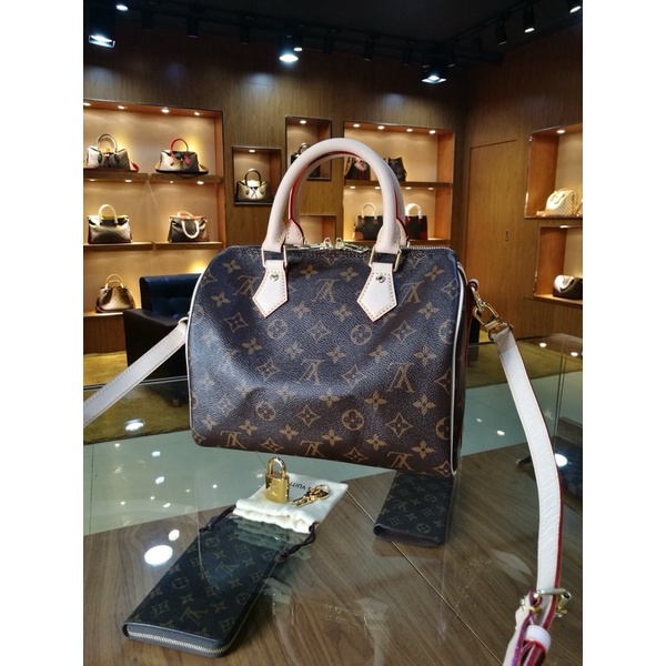 100-แบรนด์ใหม่แท้-louis-vuitton-lv-speedy25-30-คลาสสิกลายเก่า-ลายสก๊อตกระเป๋าสะพายไหล่ข้างหนึ่ง