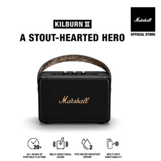 ลำโพงบลูทูธพกพา Marshall Kilburn II Black &amp; Brass ลำโพงไร้สายบลูทูธพกพาสีดำและทอง รับประกันแท้ 100%