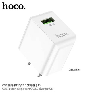 Hoco C98 หัวชาร์จ​QC3.0แบบชาร์จ​เร็ว​ มีแบบชุดสำหรับ​microและTypeC​ แท้100%