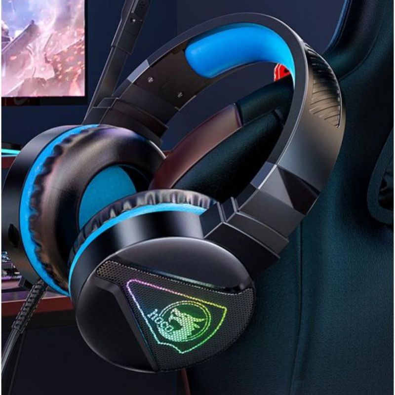 hoco-w104-หูฟัง-ครอบหู-headphone-for-gamer-มีไมค์-ฟังเพลงได้-คุยโทรศัพท์ได้-สำหรับเล่นเกมส์หรือเรียนออนไลน์-ของแท้100