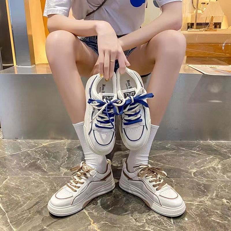รองเท้าผ้าใบผู้หญิงเสริมส้น-รองเท้าผ้าใบผู้หญิง-สวมใส่สบาย-สไตล์วินเทจ-รองเท้าผ้าใบวิ่งสําหรับนักเรียน